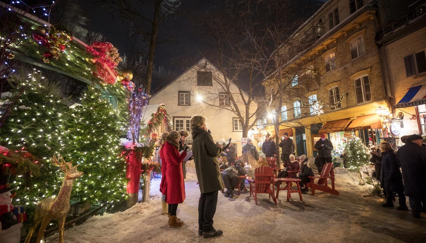 Chorale dans le Quartier Petit Champlain