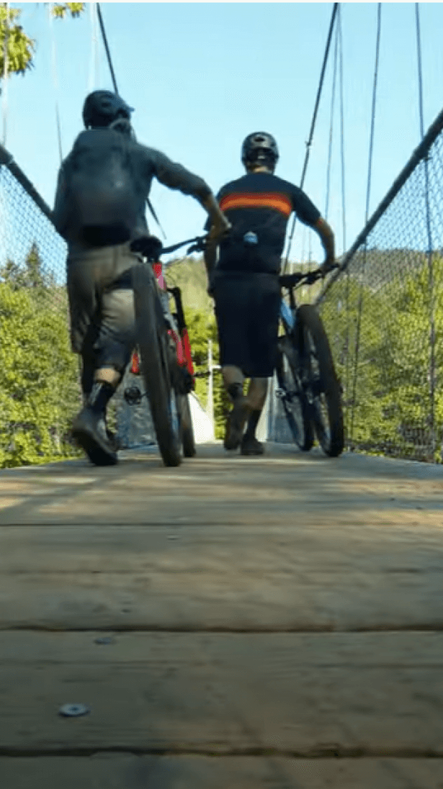 Vélo de montagne à l a Vallée Bras-du-Nord