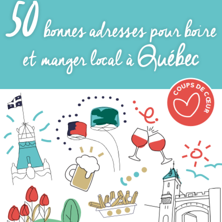 Couverture du Guide 50 bonnes adresses pour boire et manger local