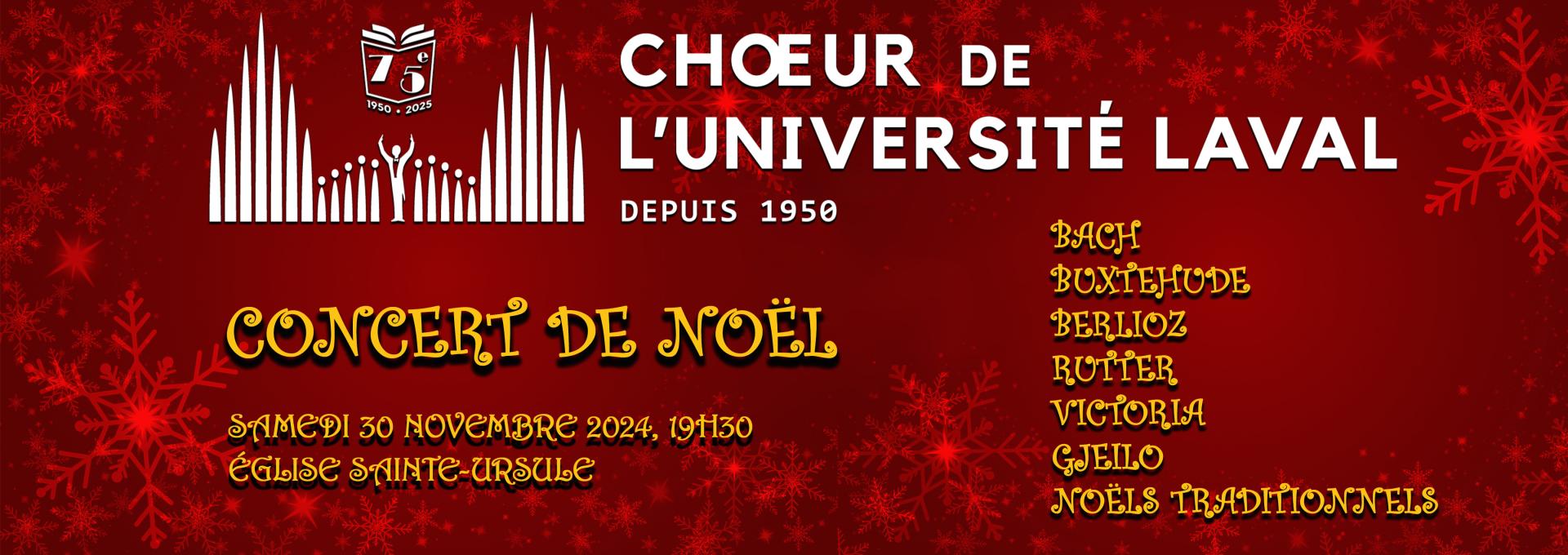 Concert de Noël du Chœur de l'Université Laval 