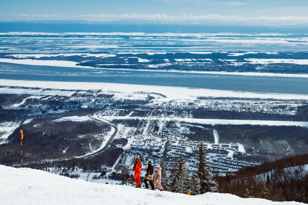 Vue du haut du Mont-Sainte-Anne