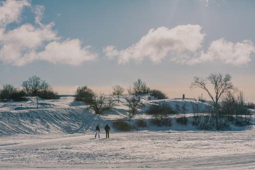 Ski de fond sur les plaines d'Abraham