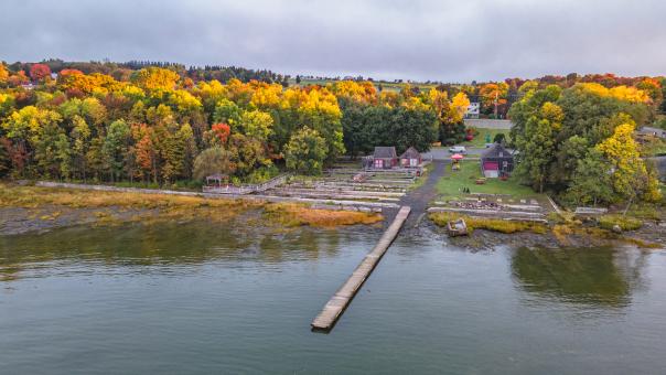 Musée maritime de l'île d'Orléans - Panoramique en automne