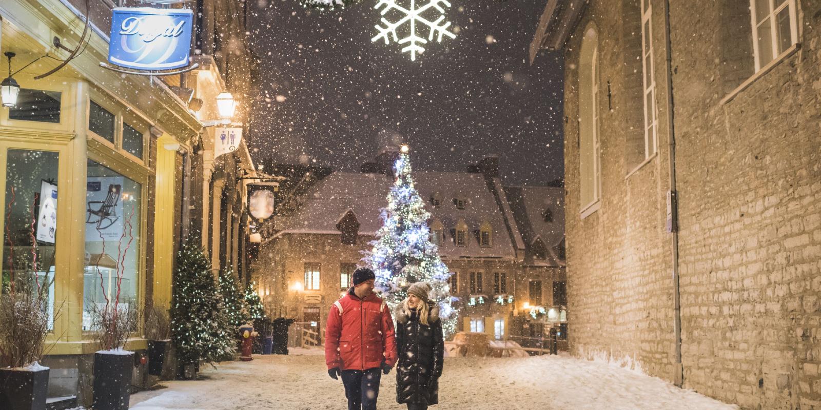 Vivre la féérie de Noël à deux à Québec