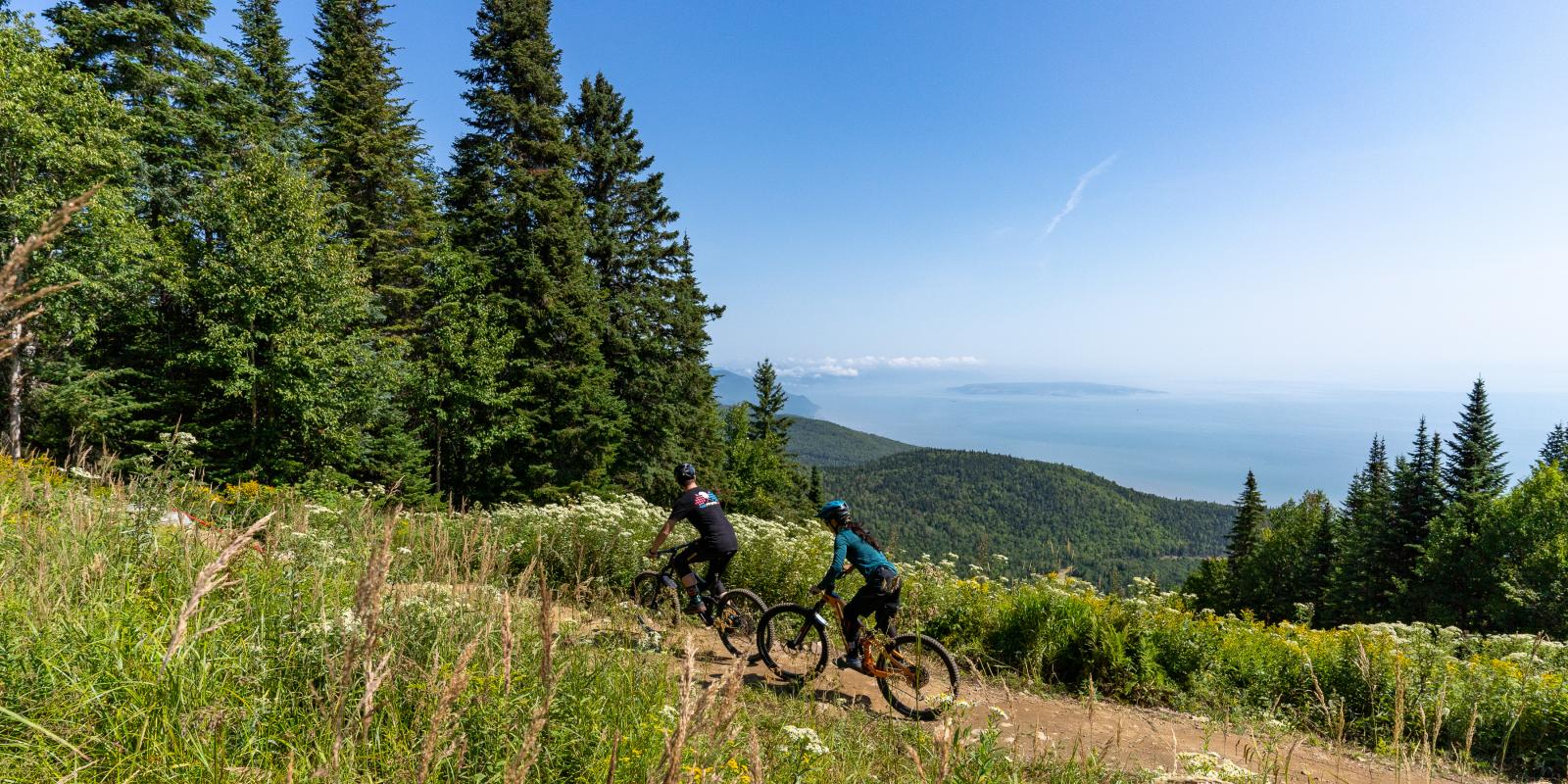 Vélo de montagne au Massif de Charlevoix