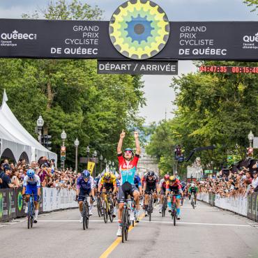 Ligne d'arrivée du Grand Prix Cycliste de Québec